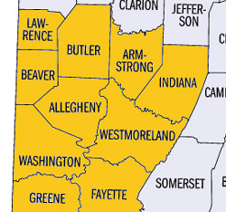 Pittsburgh Metro Area Counties