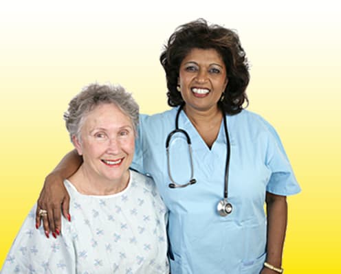 Nursing Home resident and nurse