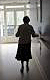 silhouette of woman with dementia or Alzheimers