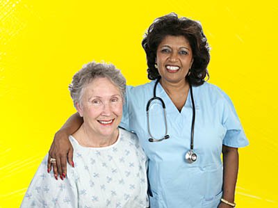 Nursing Home Nurse and Patient