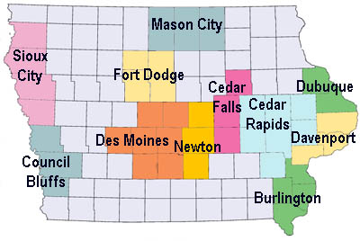 Iowa regions