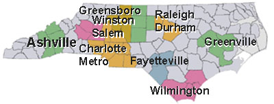 North Carolina regions