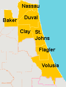 Central Florida Counties Area