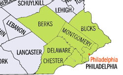 Philadelphia Metro Area Counties