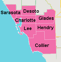 Central Florida Counties Area