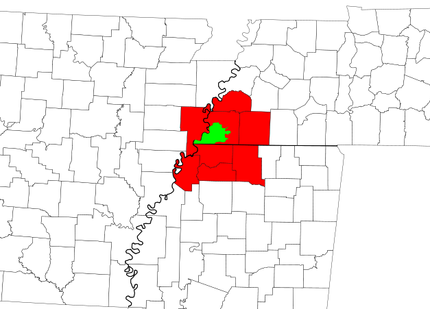 Memphis, AR counties