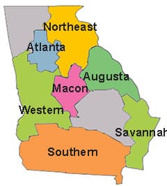 Georgia CCRC regions