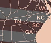 North Carolina CCRC regions